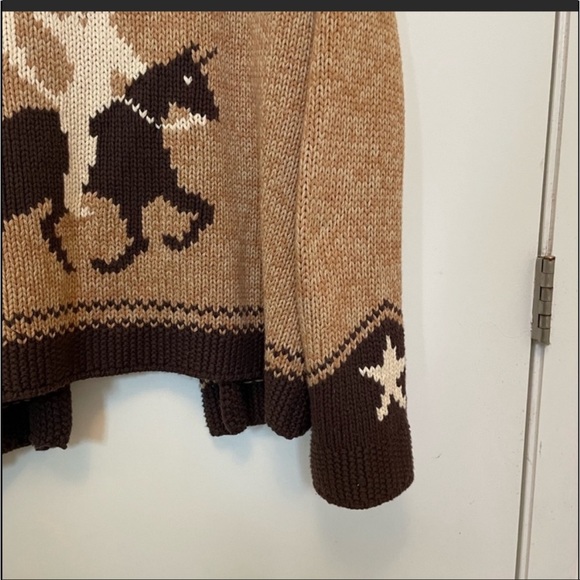 THE GREAT. The Cowgirl Cardigan in Russet.  2/medium - Picture 7 of 9